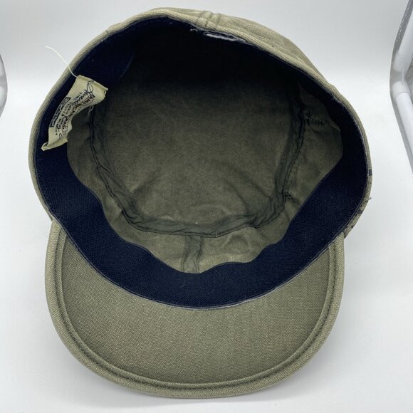 Green Military Style Cap Hat Flex-Fit Stretch OSFM American Rag - Picture 8 of 9